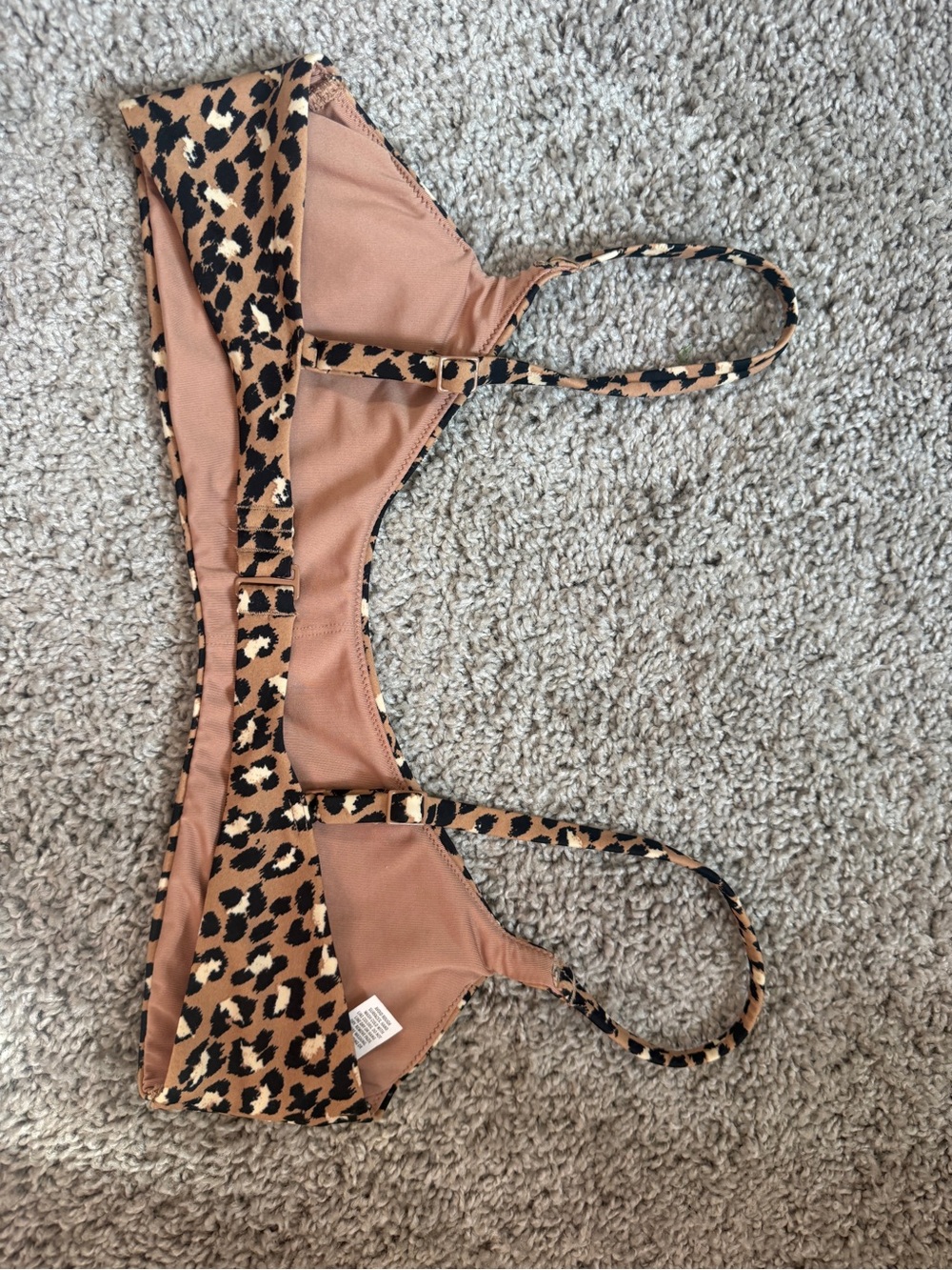 Aerie Leopard Print Two-Piece Bikini Set - Large Top Medium Bottoms - Picture 3 of 8